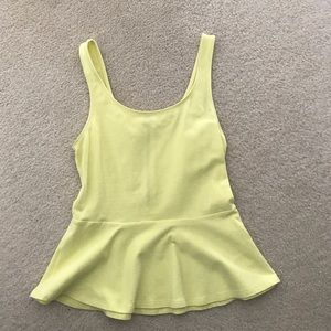 Peplum tank top